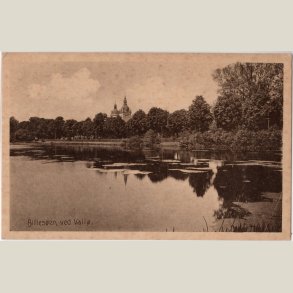 Vall� slot, Billes�en. Ubrugt bagside.