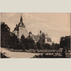 Vall� slot. Ubrugt bagside.