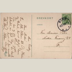 Sor, jernbanestationen 1918.