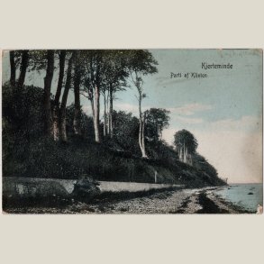 Kjerteminde, parti af klinten. Ubrugt kort.