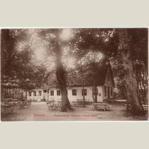 Odense. restaurationen Carlslund i Fruens b�ge. 1914.