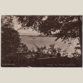 Svendborg, udsigt fra Christiansminde. Ubrugt kort.
