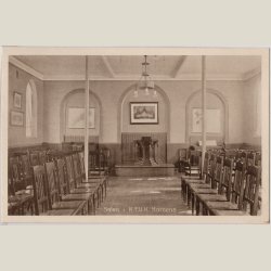 Horsens, salen i K.F.U.K. Ubrugt kort.