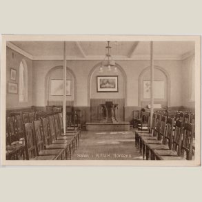 Horsens, salen i K.F.U.K. Ubrugt kort.