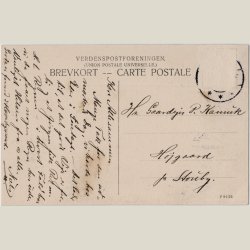 Viborg, udsigt til domkirken ca. 1910.