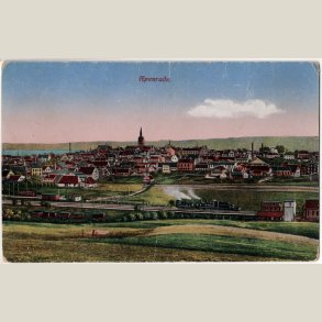 Aabenraa (Apenrade), lidt slidt tysk kort med ubrugt bagside.