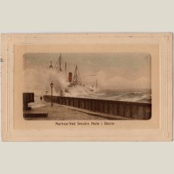 Aarhus, ved sndre mole i storm 1913.