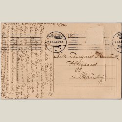 Aarhus, ved sndre mole i storm 1913.