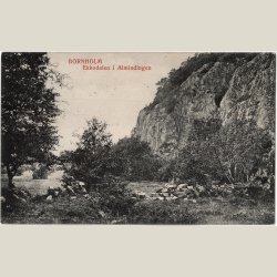 Bornholm, Ekkodalen i Almindingen. Stp. Rnne 1910,