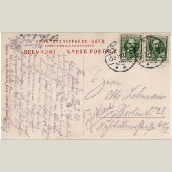 Bornholm, Ekkodalen i Almindingen. Stp. Rnne 1910,