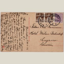 Bornholm, Hammershus. Stp. Sandvig 1922.