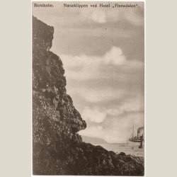 Bornholm. Nseklippen ved hotel Finnedalen. Stp. 1911.