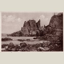 Bornholm. R, kystparti. Stp. Allinge 1931.