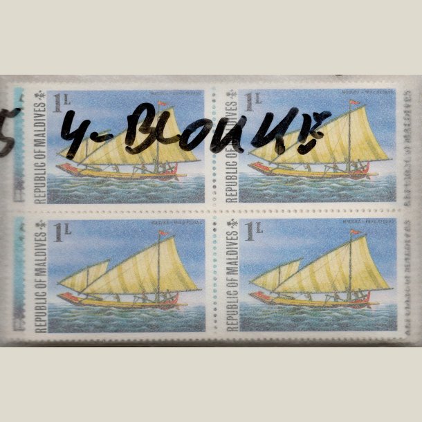 Pakke Maldiverne med 25 forskellige 4-blokke