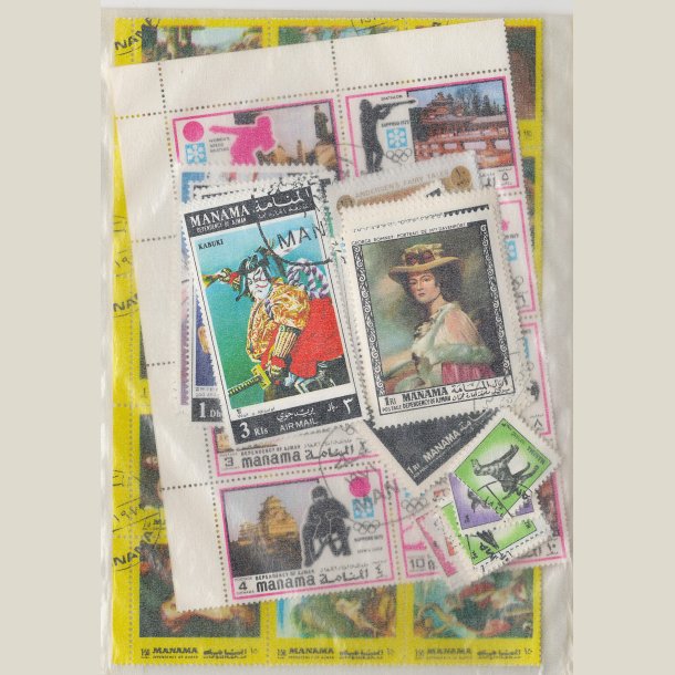 Pakke Manama med 100 forskellige