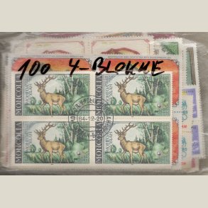 Pakke Mongoliet med 100 forskellige flotte 4-blokke