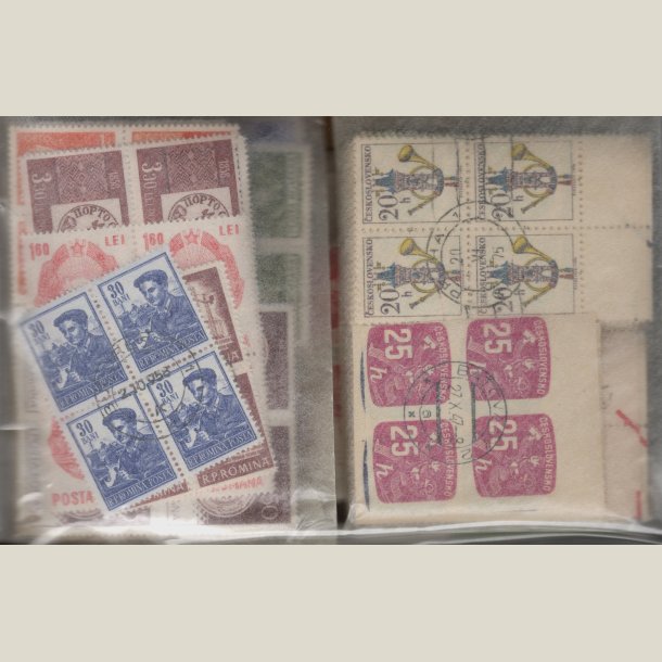 Pakke �steuropa med 500 forskellige 4-blokke