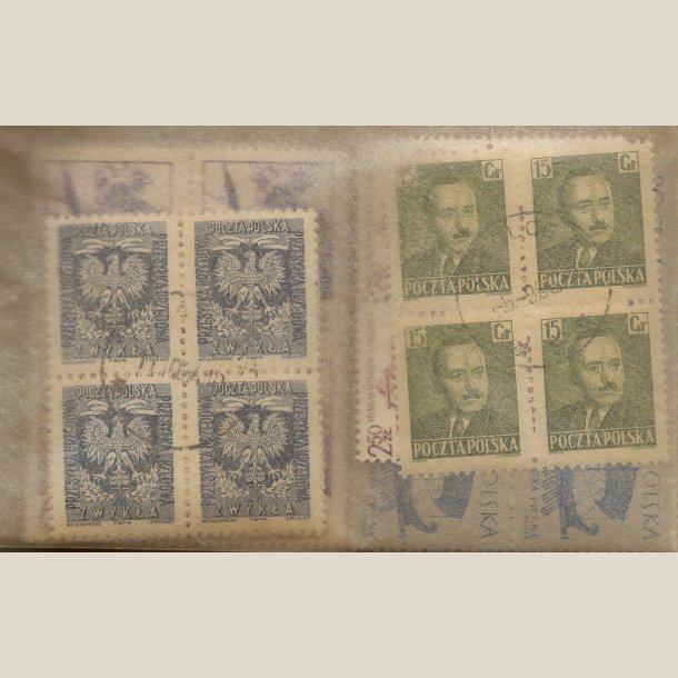 Pakke Polen med 50 forskellige 4-blokke