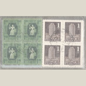 Pakke Ungarn med 100 forskellige 4-blokke