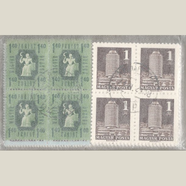 Pakke Ungarn med 100 forskellige 4-blokke